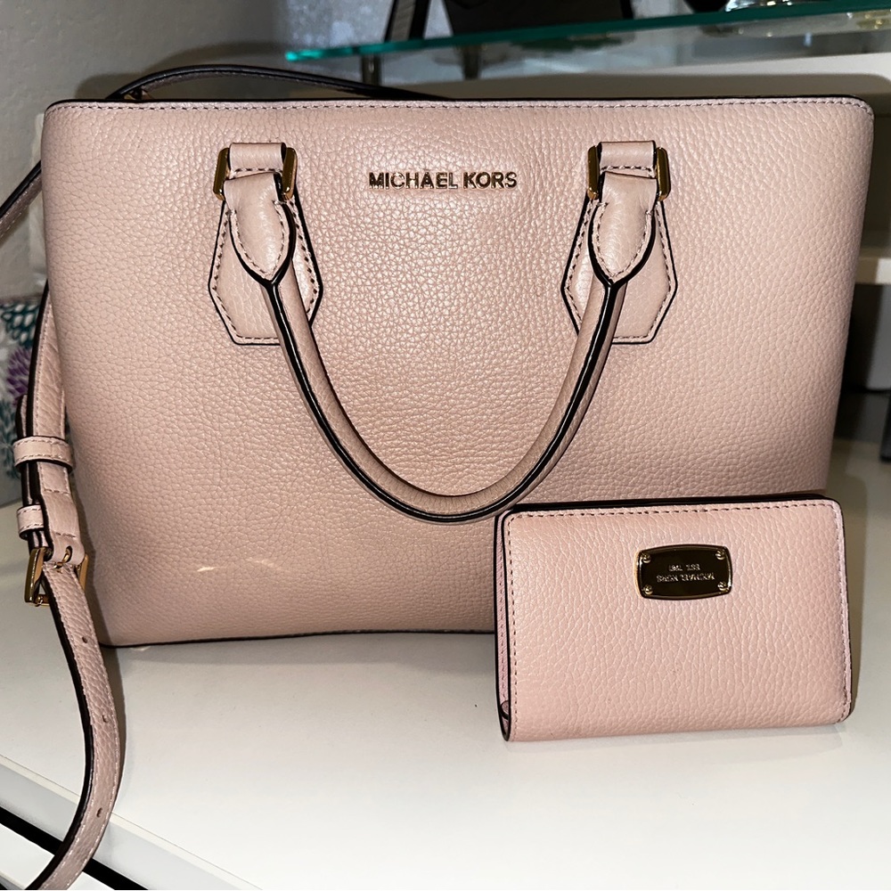 Michael Kors Large Camille Satchel with wallet